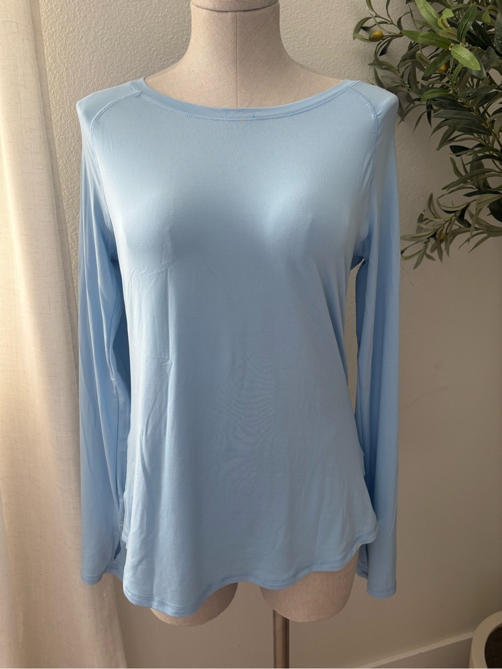 Champion Light Blue Long Sleeve Crew Neck Top